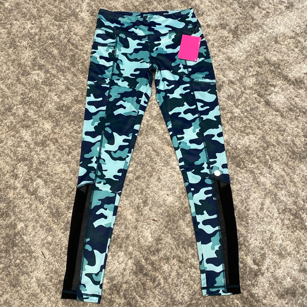 Jill Yoga girls leggings, XL (14/16), camo